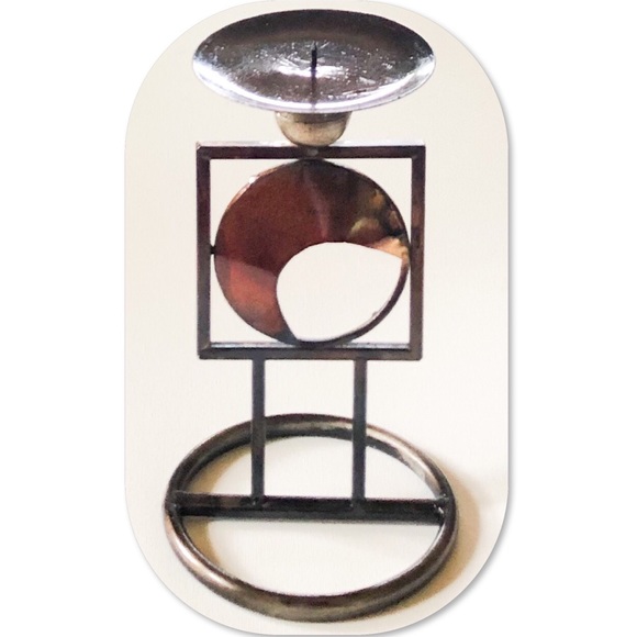 Metal Pillar Candle Holder - Picture 3 of 5